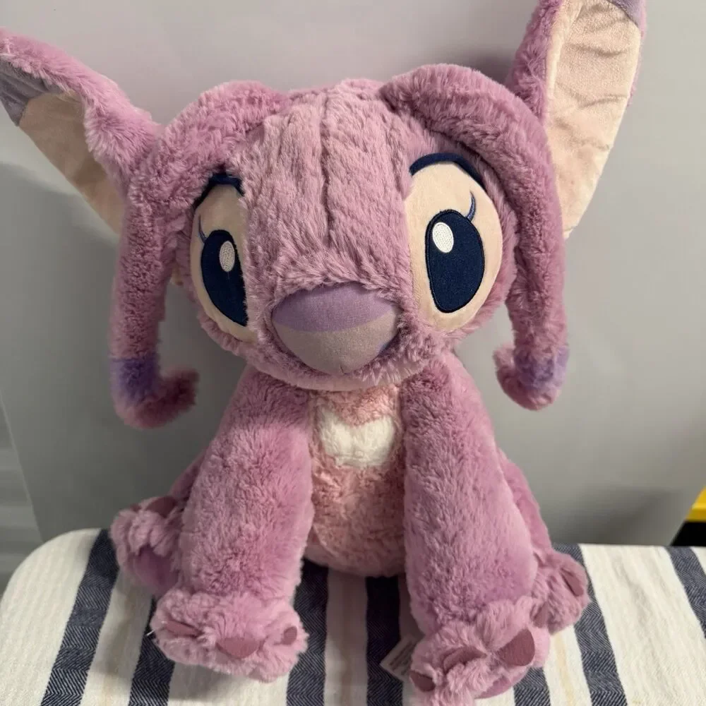 Disney Angel Plush Pink Lilo & Stitch Stuffed Animal Soft Toy Large 13in